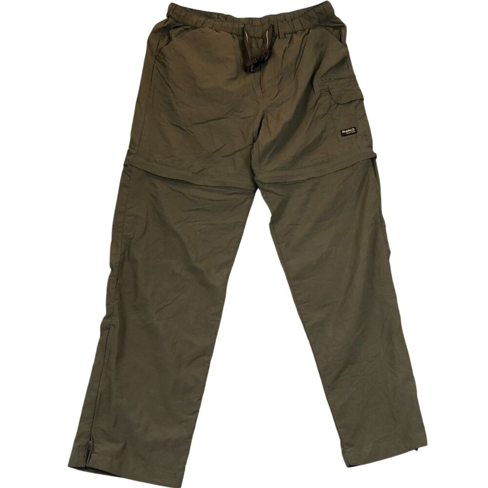 Guide Series Mens Cargo Pants Size 36 Convertible Shorts Outdoors Straight Green